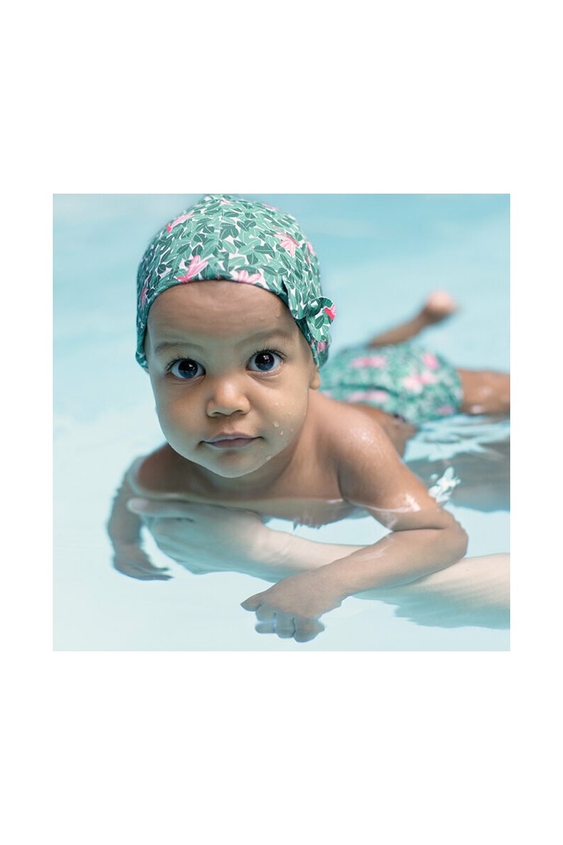 Le bonnet de bain bébé Hamac : facile à enfiler