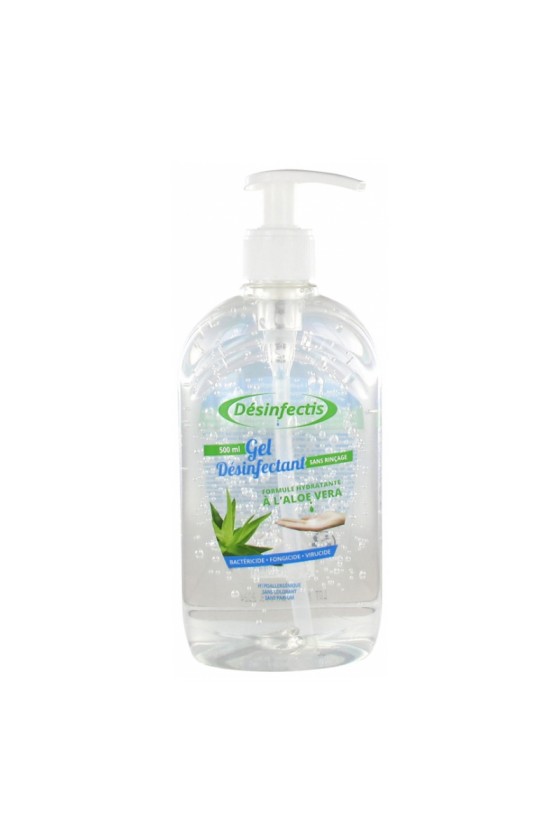 GEL HYDROALCOOLIQUE A L'ALOE VERA DESINFECTIS FLACON DE 500ML