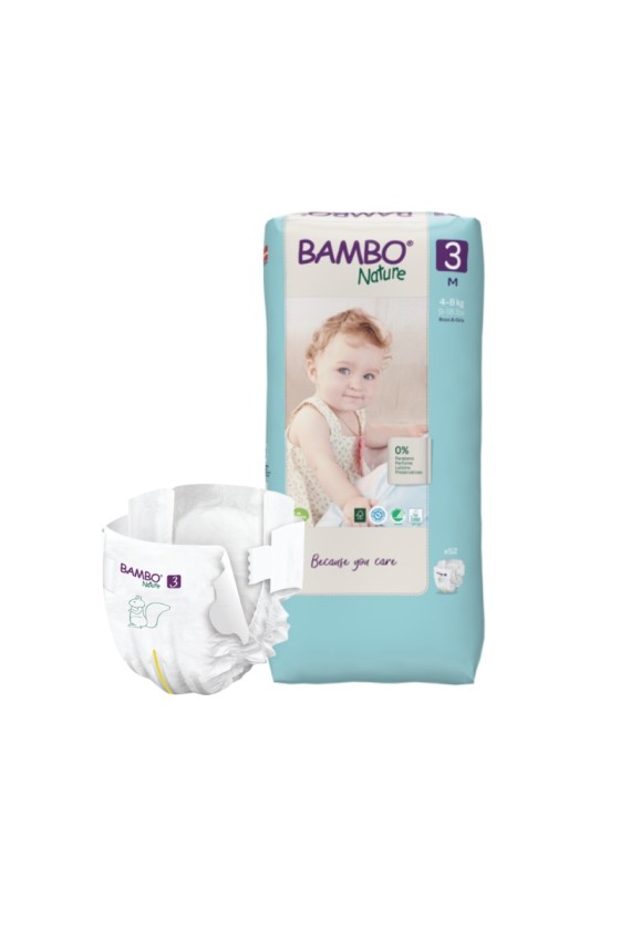 CHANGE BEBE BAMBO NATURE T3 - 4/8KGS TALL PACK SACHET DE 52