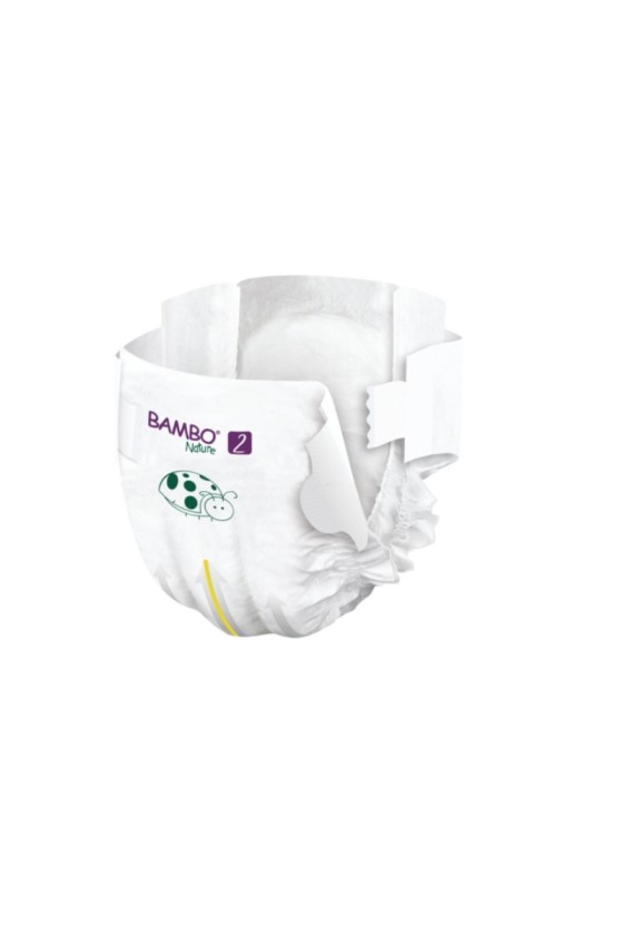 COUCHE BEBE BAMBO NATURE T2 - 3/6KG SACHET DE 30 COUCHES COUCHE BEBE BAMBO NATURE T2 - 3/6KG SACHET DE 30 COUCHES
