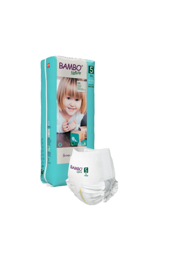COUCHE CULOTTE BAMBO NATURE T5 - 12/18KGS TALL PACK SACHET DE 38