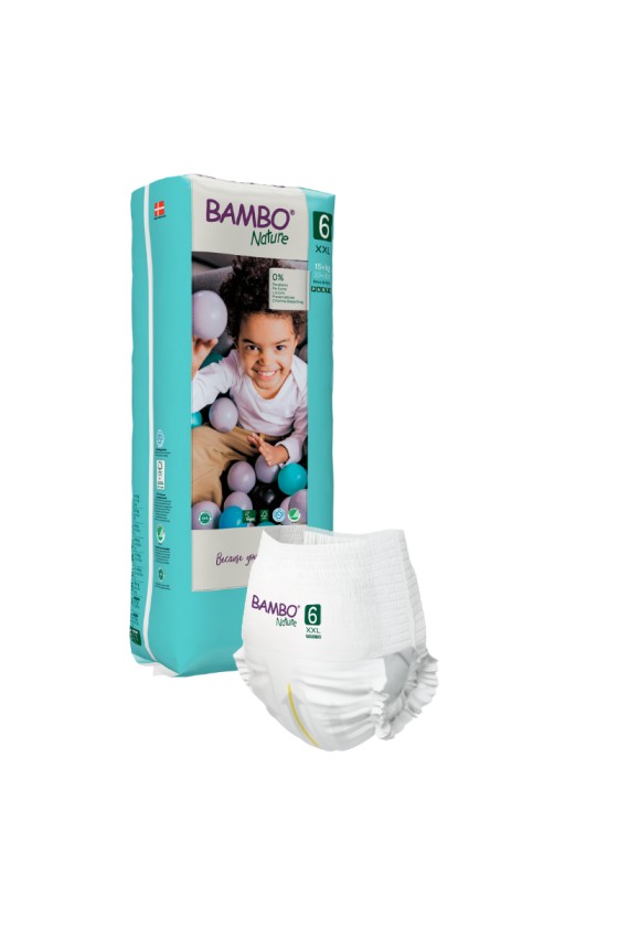 COUCHE CULOTTE BAMBO NATURE T6 - 18+KGS TALL PACK SACHET DE 38
